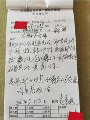 金秀瑶族灯草灸疗法瑶医药非物质文化遗产传承人---赵衷民